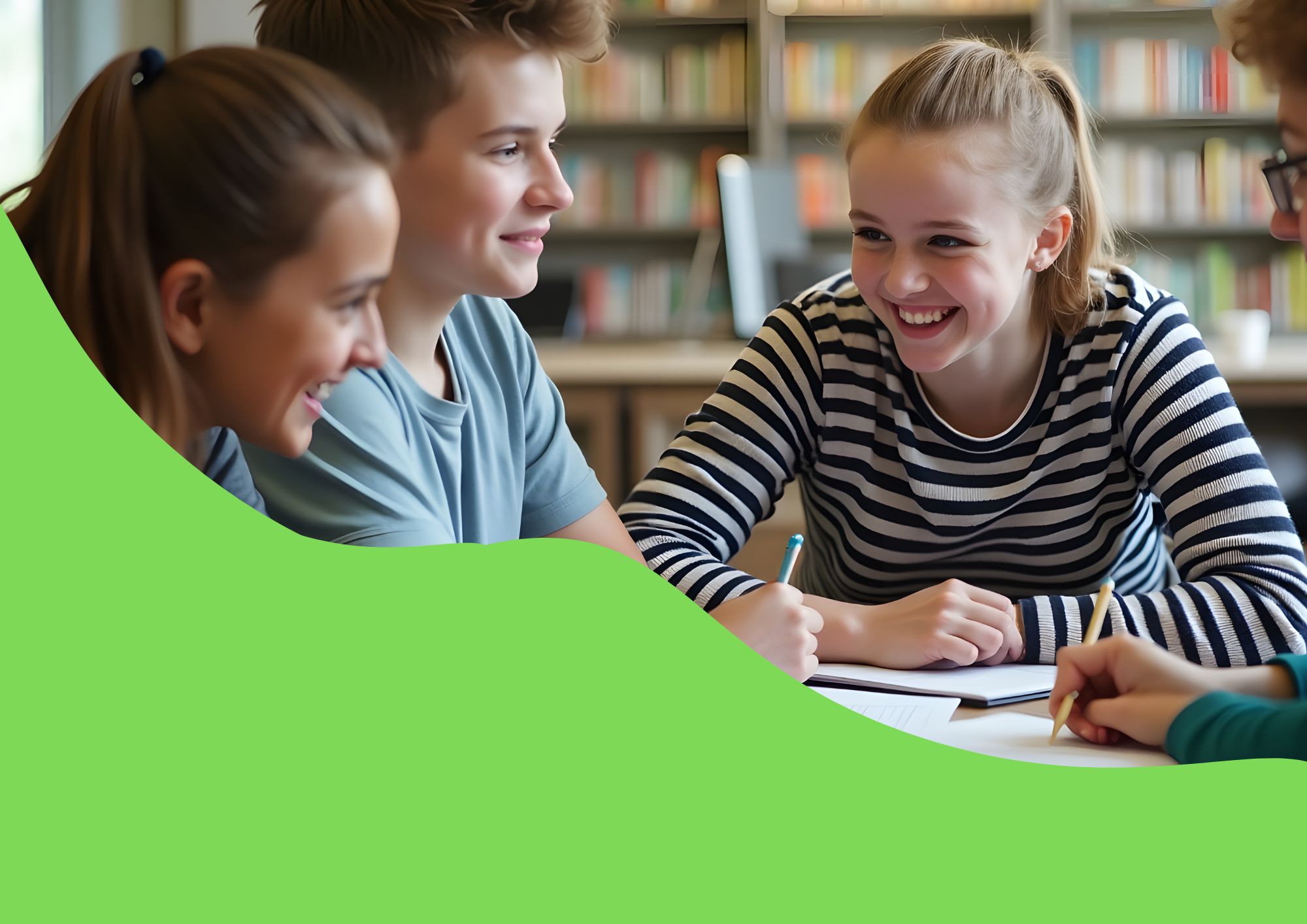 Alumnos aprendiendo con nuevas tecnologías en Lingo